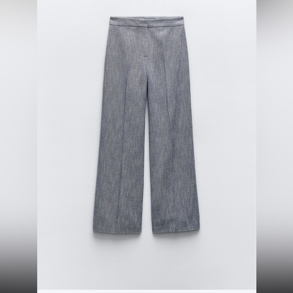 Zara Straight Leg Twill Pants